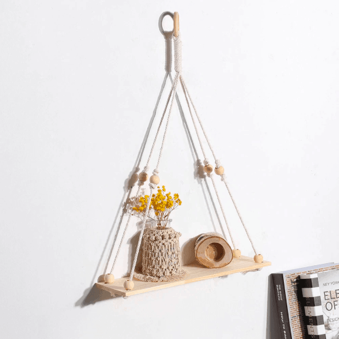 NatureNook | Boho Macrame Plantenhangplanken