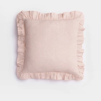 RuffleRest | Puur linnen kussenhoes met ruches - Zacht, comfortabel & elegant Home Decor