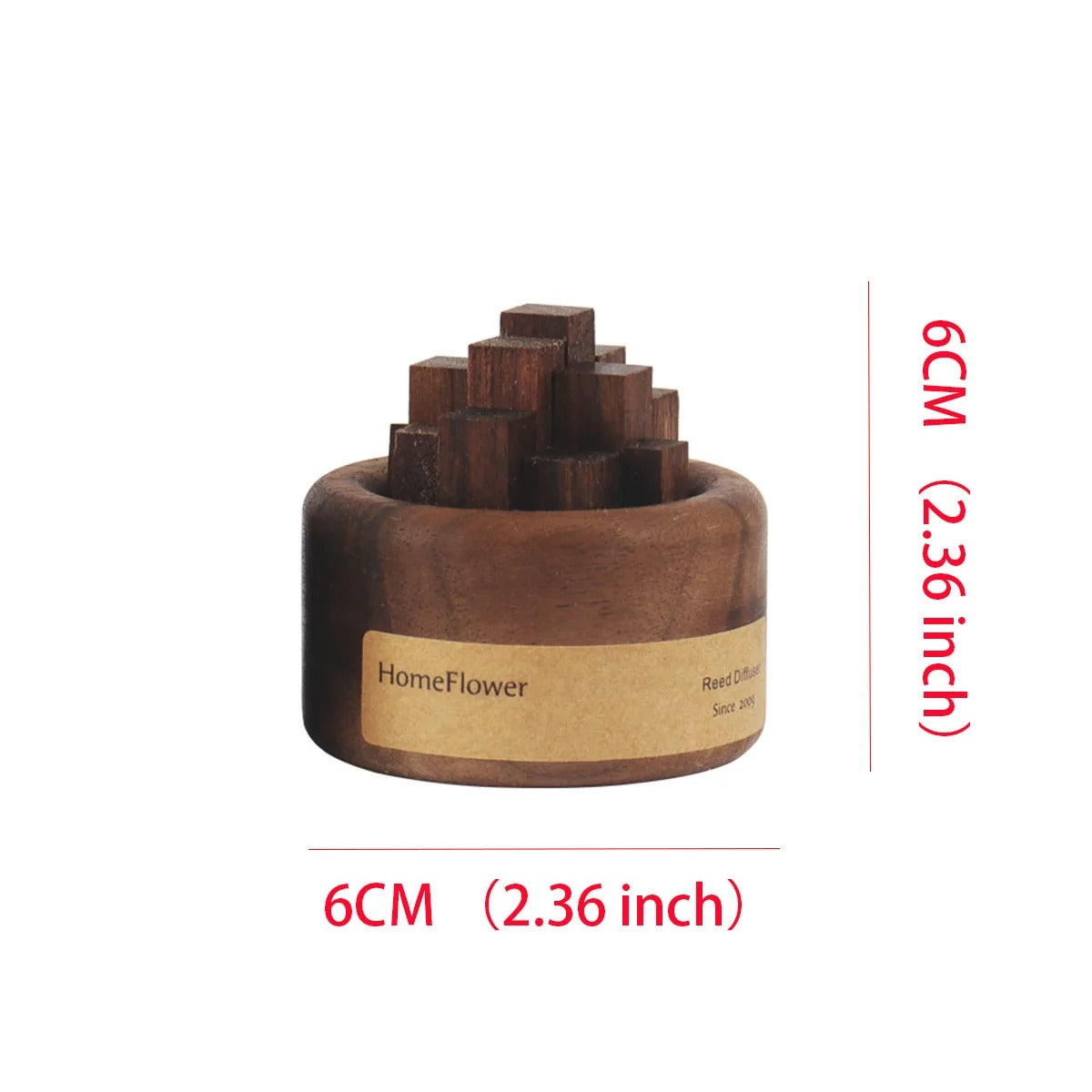 AromaWood | Houten Aromatherapie Diffuser - Natuurlijke Essentiële Olie Passieve Diffuser voor Slaap, Thuis, Auto, Spa