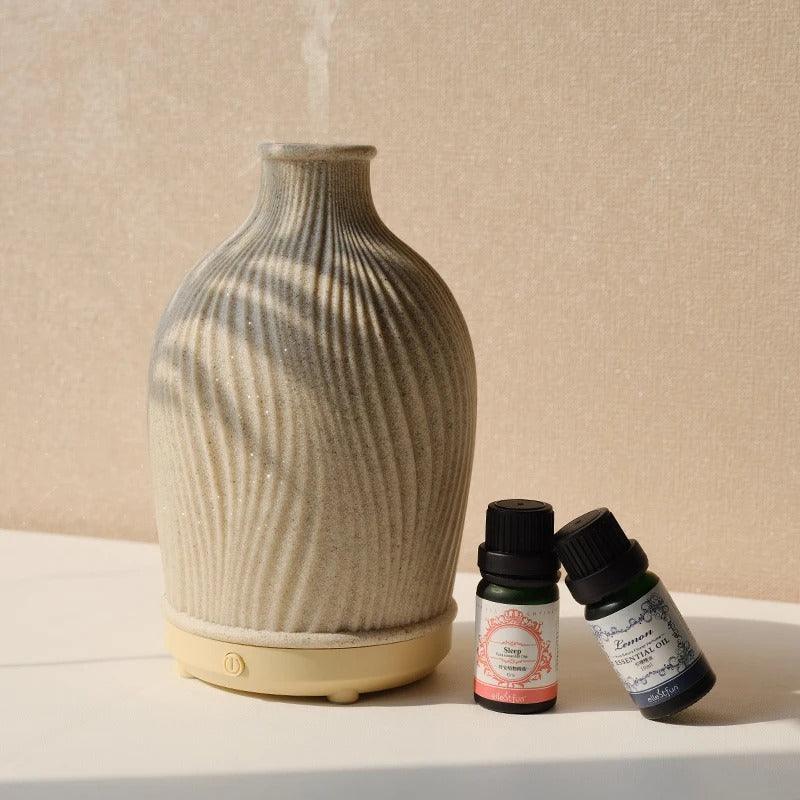 VasoMist | Vaasvormige luchtbevochtiger met aromatherapiefunctie - USB-aangedreven luchtbevochtiger voor thuis en op kantoor