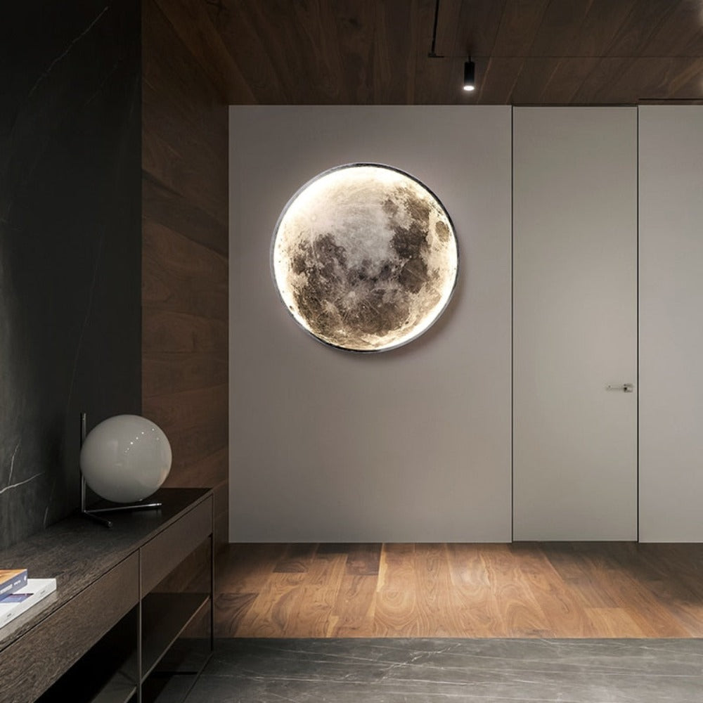 Lunara | 3D LED Moon Ceiling Light – Modern Decorative Lighting for Bedroom & Living Room