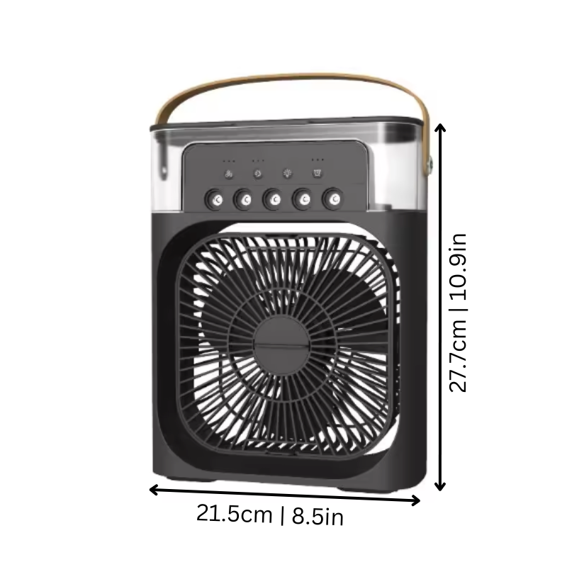 HumidiQ | Draagbare luchtkoeler & luchtbevochtiger - Compacte persoonlijke ventilator