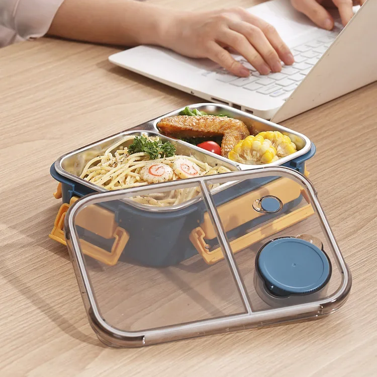 Lunchly | Compacte herbruikbare lunchbox – Lekvrije voedselcontainer voor school en werk