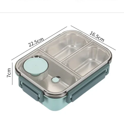 Lunchly | Compacte herbruikbare lunchbox – Lekvrije voedselcontainer voor school en werk