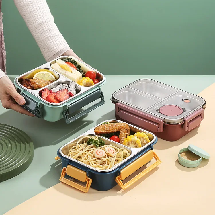 Lunchly | Compacte herbruikbare lunchbox – Lekvrije voedselcontainer voor school en werk