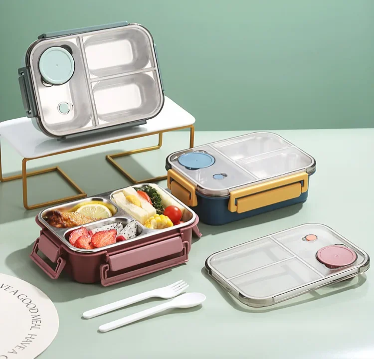 Lunchly | Compacte herbruikbare lunchbox – Lekvrije voedselcontainer voor school en werk