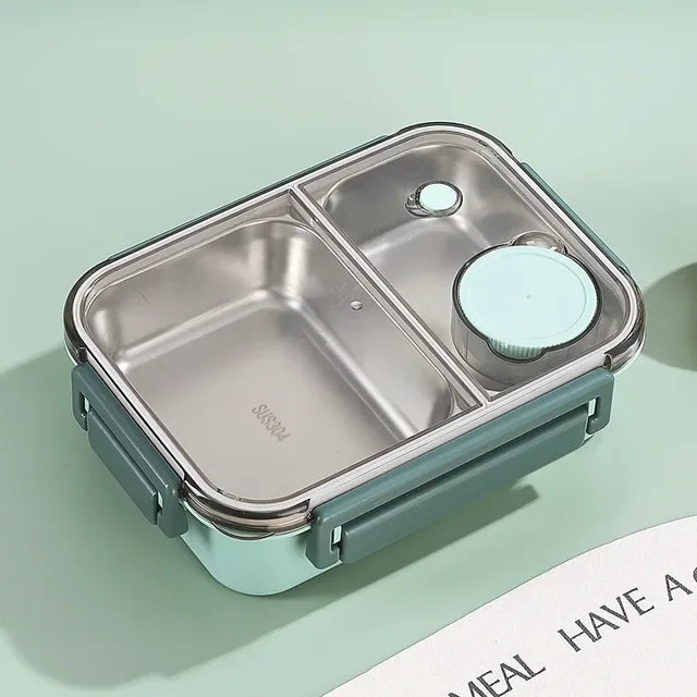 Lunchly | Compacte herbruikbare lunchbox – Lekvrije voedselcontainer voor school en werk
