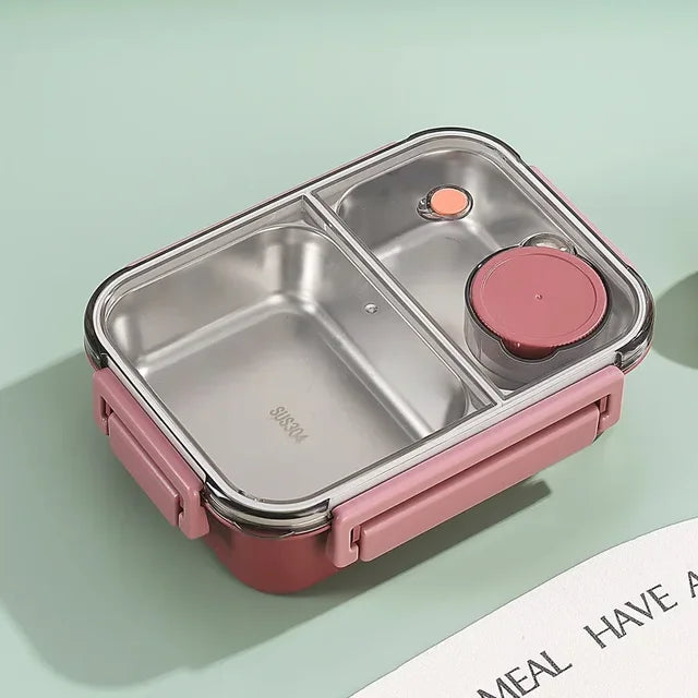 Lunchly | Compacte herbruikbare lunchbox – Lekvrije voedselcontainer voor school en werk