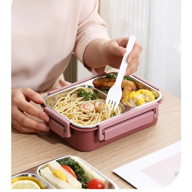 Lunchly | Compacte herbruikbare lunchbox – Lekvrije voedselcontainer voor school en werk