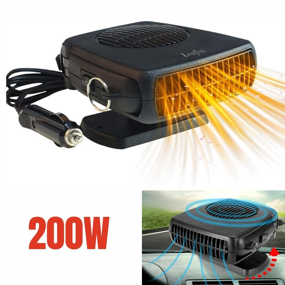 TurboHeat | 12V autoverwarmer - 150W/300W keramische ventilatorkachel, draagbare auto ontdooier & verwarming