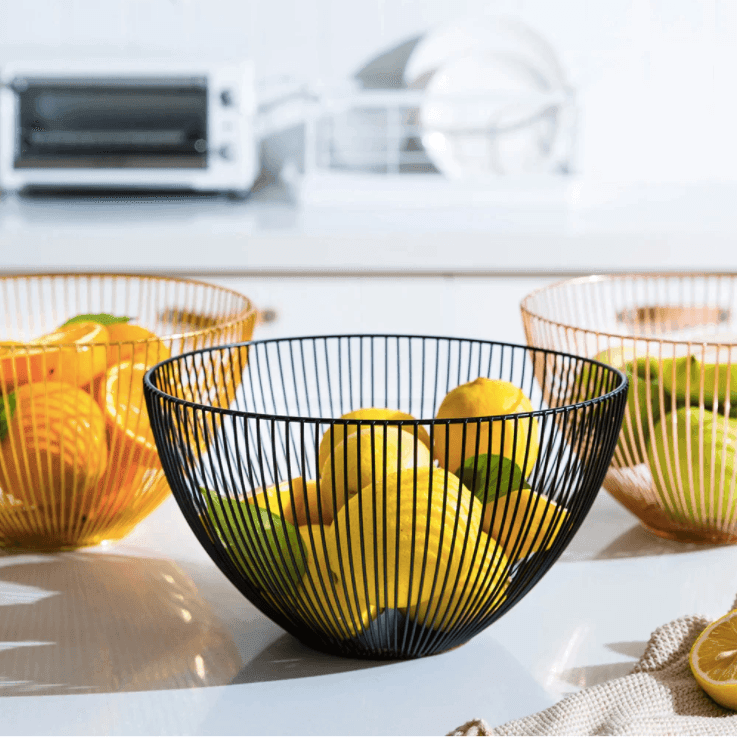 BasketForge | Metalen draadmand voor fruit en groenten – Keukenopbergbak