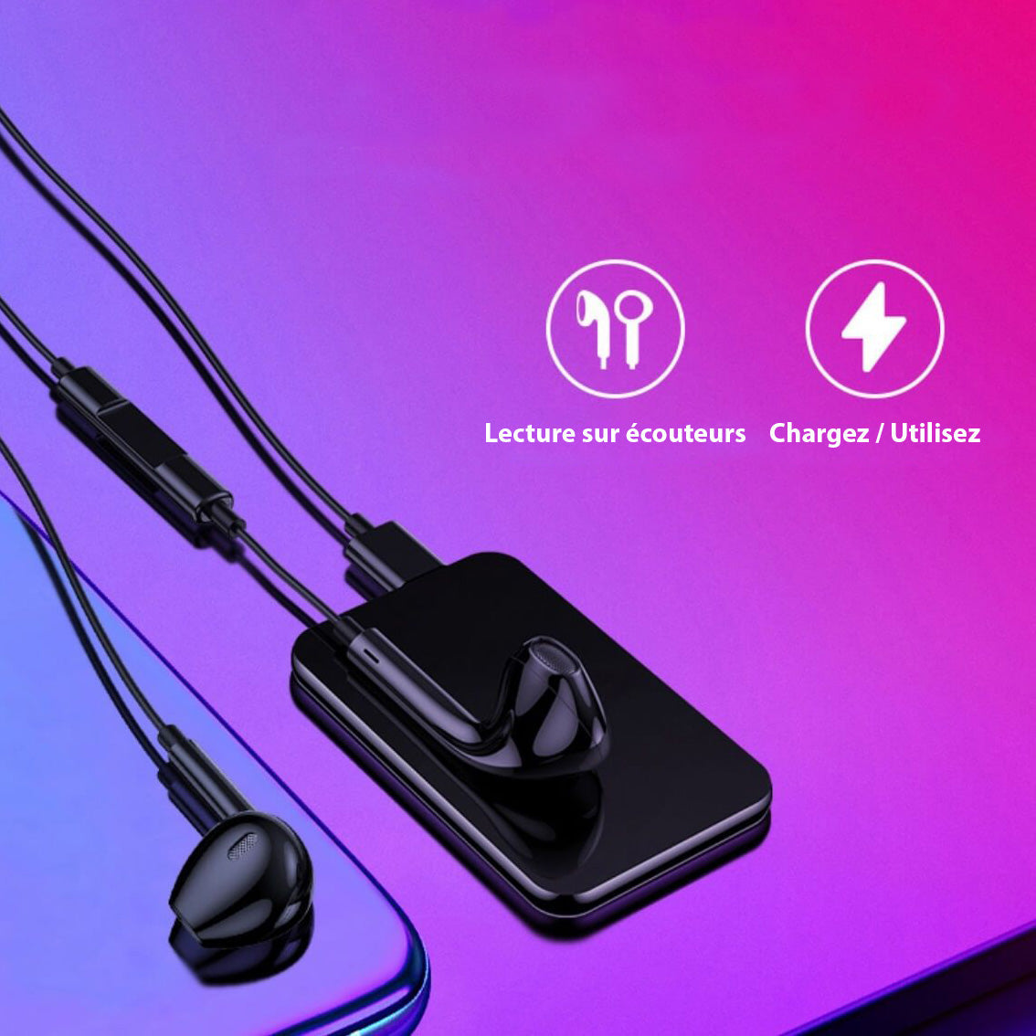 StealthRec | Mini Ultradunne Spy Microfoon Recorder - Draagbaar Audio Opname Apparaat