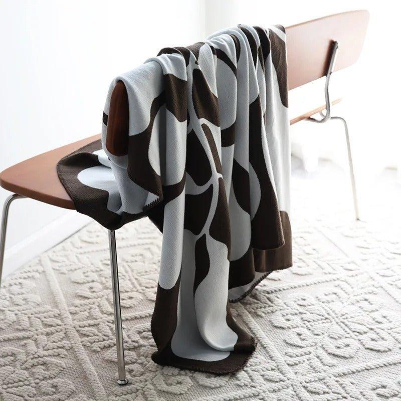 BohoHaze | Moderne Boheemse Abstracte Werpdeken - Decoratieve Deken in Scandinavische stijl