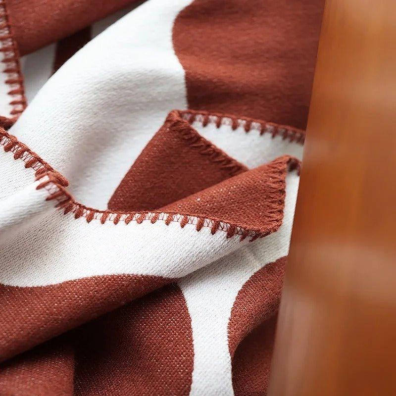 BohoHaze | Moderne Boheemse Abstracte Werpdeken - Decoratieve Deken in Scandinavische stijl