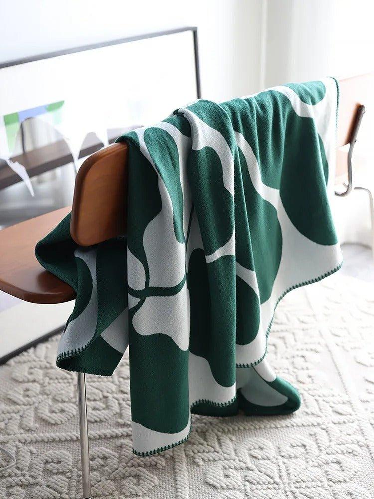 BohoHaze | Moderne Boheemse Abstracte Werpdeken - Decoratieve Deken in Scandinavische stijl