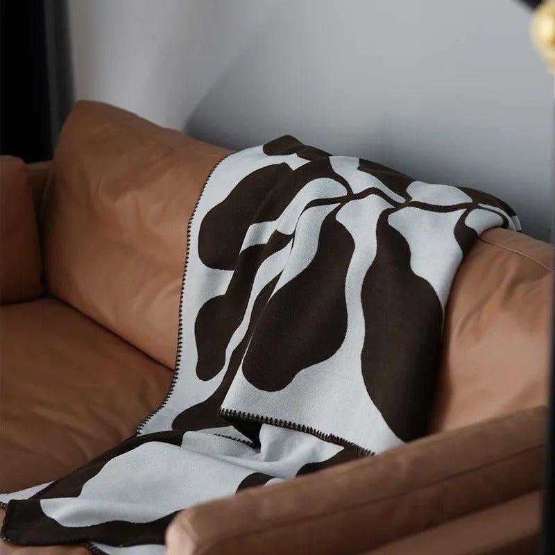BohoHaze | Moderne Boheemse Abstracte Werpdeken - Decoratieve Deken in Scandinavische stijl