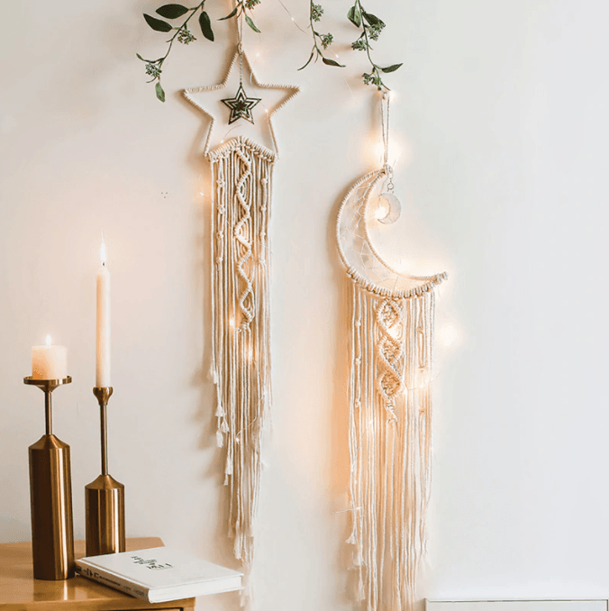 StellarCatch | Boho Macrame Dromenvanger Wanddecoratie