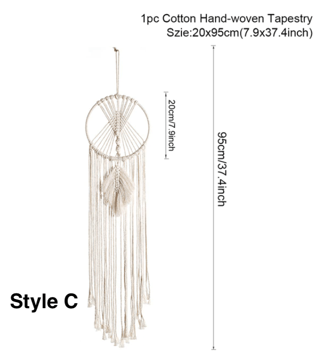 StellarCatch | Boho Macrame Dromenvanger Wanddecoratie