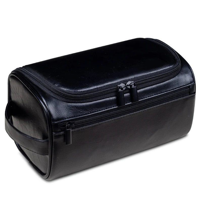 Travaro | Premium Leren Toilettas voor Mannen - Waterdichte Reis Dopp Kit
