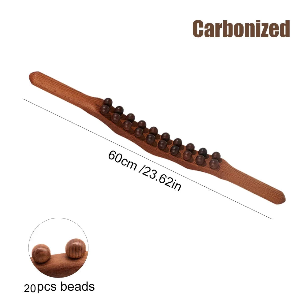 TranquilStick | Houten Gua Sha Massagestok voor Circulatieverbetering