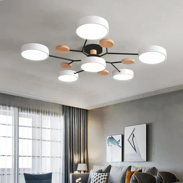 HorizonLit | Scandinavische vertakte LED plafondlamp - Modern Scandinavisch ontwerp