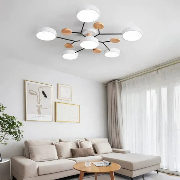 HorizonLit | Scandinavische vertakte LED plafondlamp - Modern Scandinavisch ontwerp