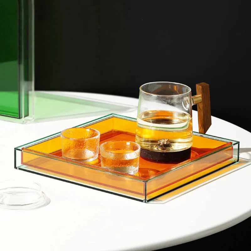 NeonTray | Acryl accessoirebakje – Levendige neon decoratieve organizer voor sieraden, sleutels en moderne Woondecoratie