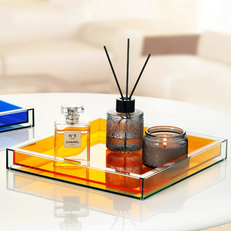 NeonTray | Acryl accessoirebakje – Levendige neon decoratieve organizer voor sieraden, sleutels en moderne Woondecoratie