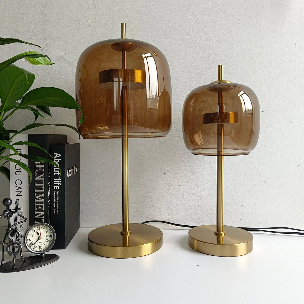 Solis | Scandinavische Glazen Tafellamp - Modern Scandinavisch Ontwerp, Stijlvolle Verlichting voor de Woonkamer