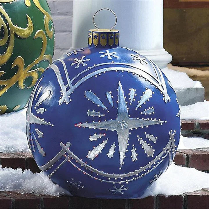 MerryOrb | Opblaasbare gigantische kerstbalversiering – Kerstversiering voor binnen en buiten