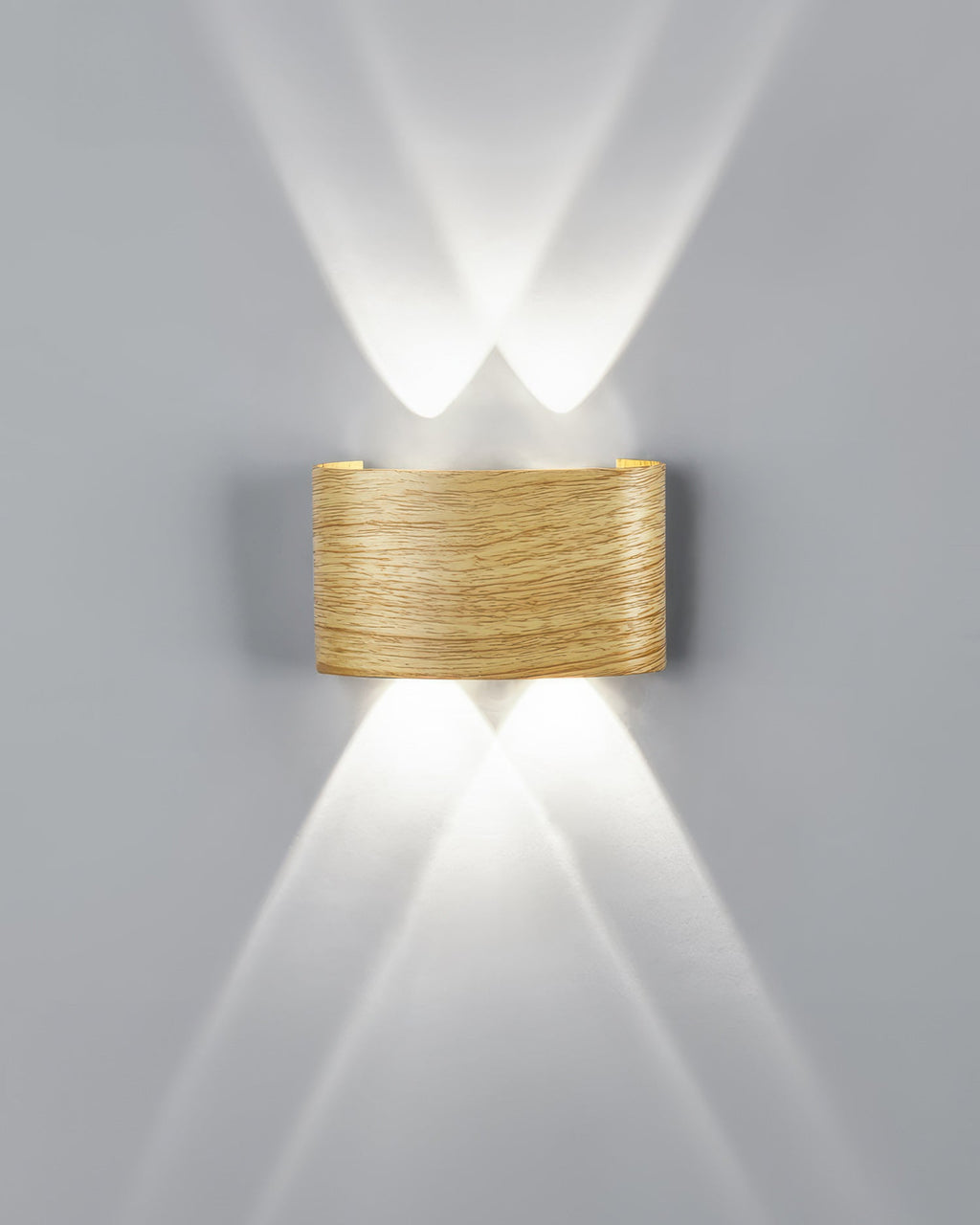 WoodVista | Moderne elegantie houten wandlamp