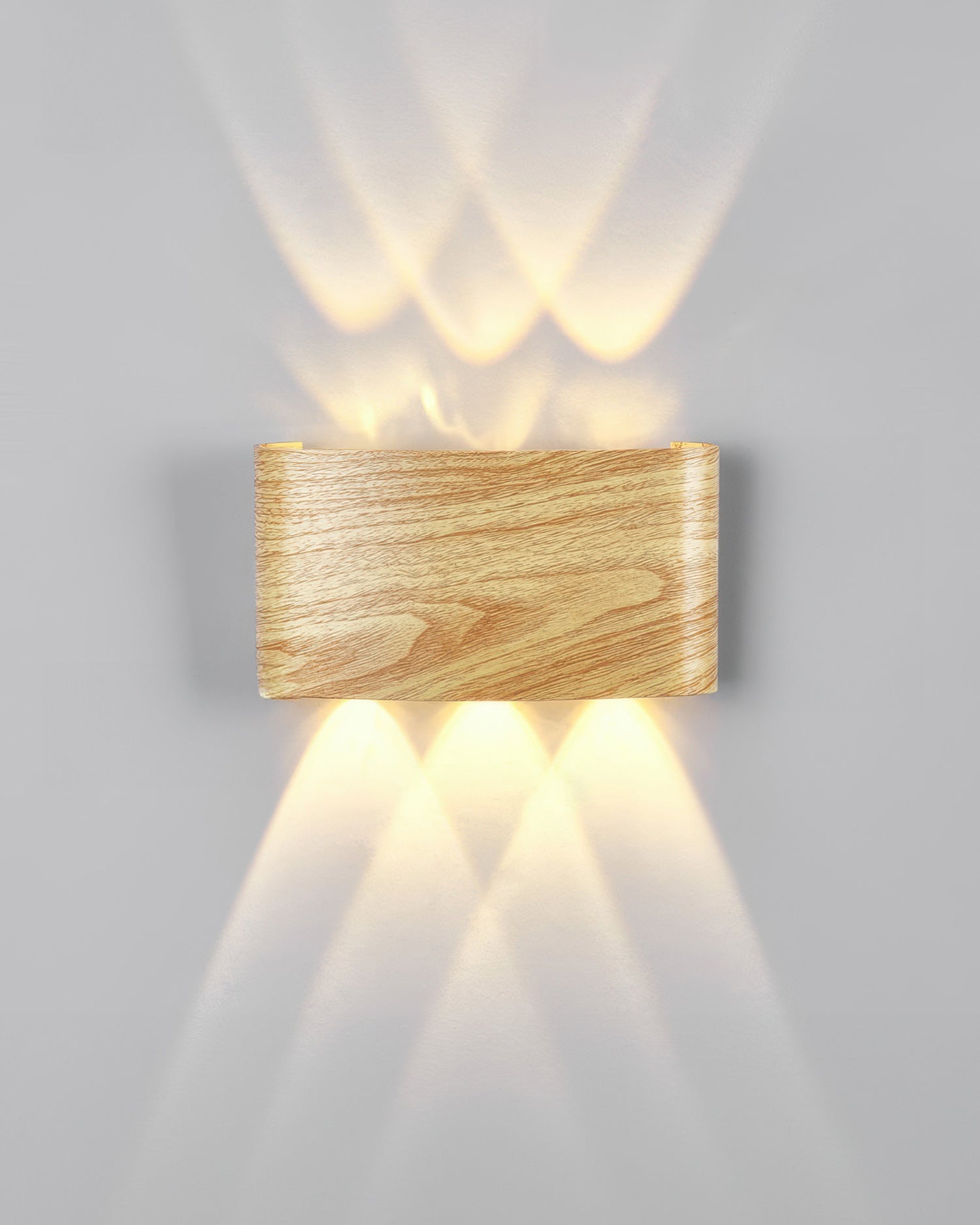 WoodVista | Moderne elegantie houten wandlamp