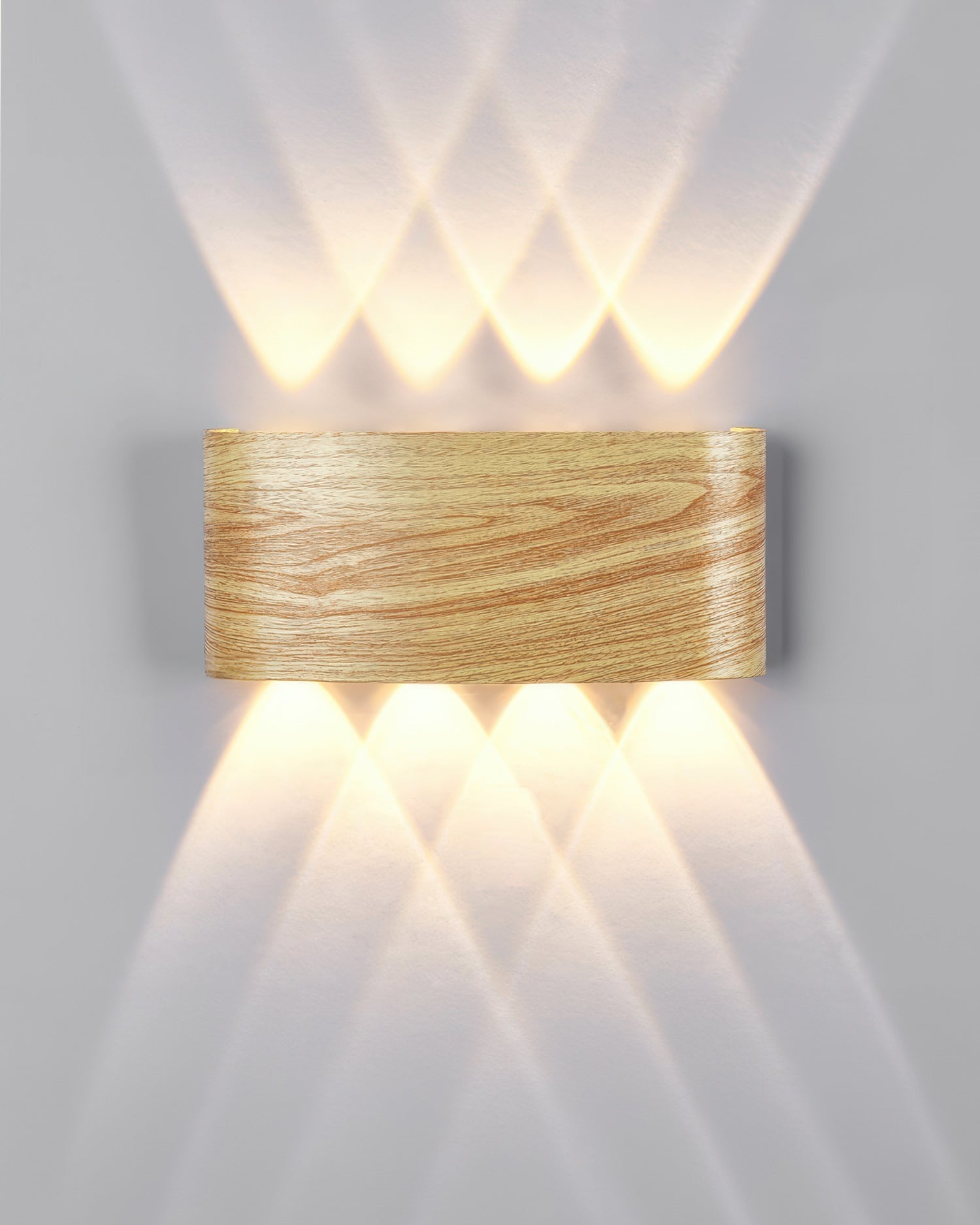 WoodVista | Moderne elegantie houten wandlamp