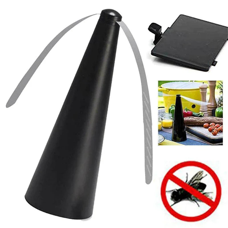 AeroBuzz | Draadloze vliegen- en muggenwerende ventilator - draagbaar insectenwerend middel voor buiten