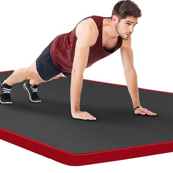 MaxStability | Fitness- & yogamat met hoge dichtheid - antislip oefenmat voor sportschool, thuis, training, pilates
