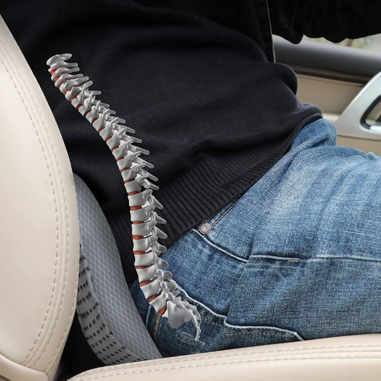 AutoRelief | Orthopedisch autostoelkussen voor volwassenen, lendensteun, traagschuim, reizen & comfort
