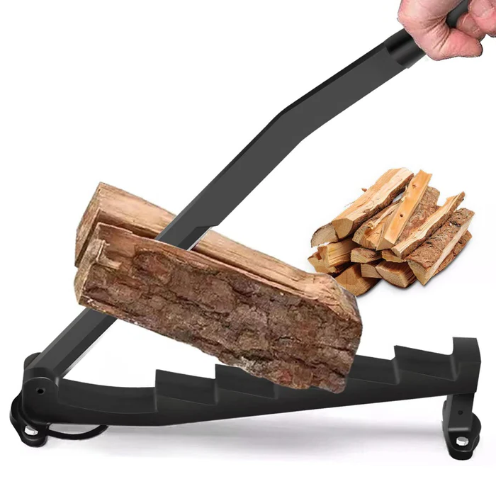 LogBlade | Hangende houtkloofmachine van koolstofstaal – Draagbare, aan de muur te bevestigen houtkloofmachine