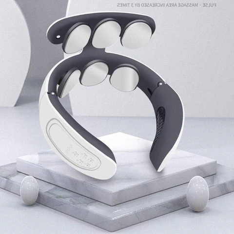 AuraPulse | Nek- en schoudermassageapparaat met multimode-puls, oplaadbaar via USB