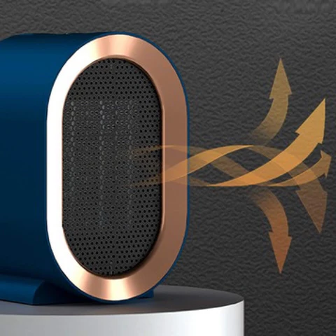 TinyToast | Draagbare kleine elektrische ruimteverwarmer – energiezuinig, laag vermogen, compacte kamerverwarmer