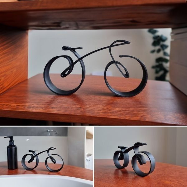 Cycliq | Fiets Sculptuur - Draad Ingelijst Fiets Silhouet, Moderne Metalen Kunstdecoratie