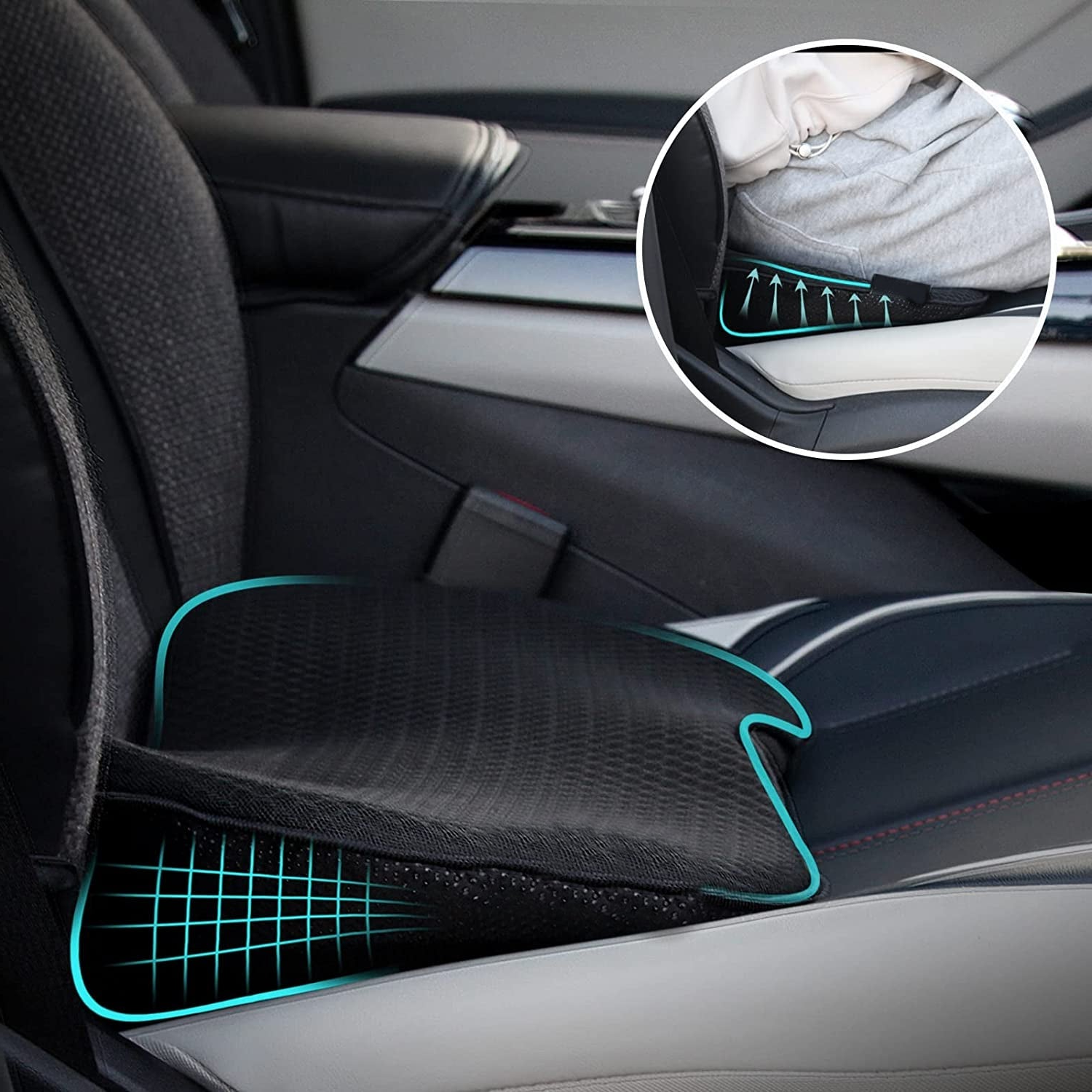 AutoRelief | Orthopedisch autostoelkussen voor volwassenen, lendensteun, traagschuim, reizen & comfort