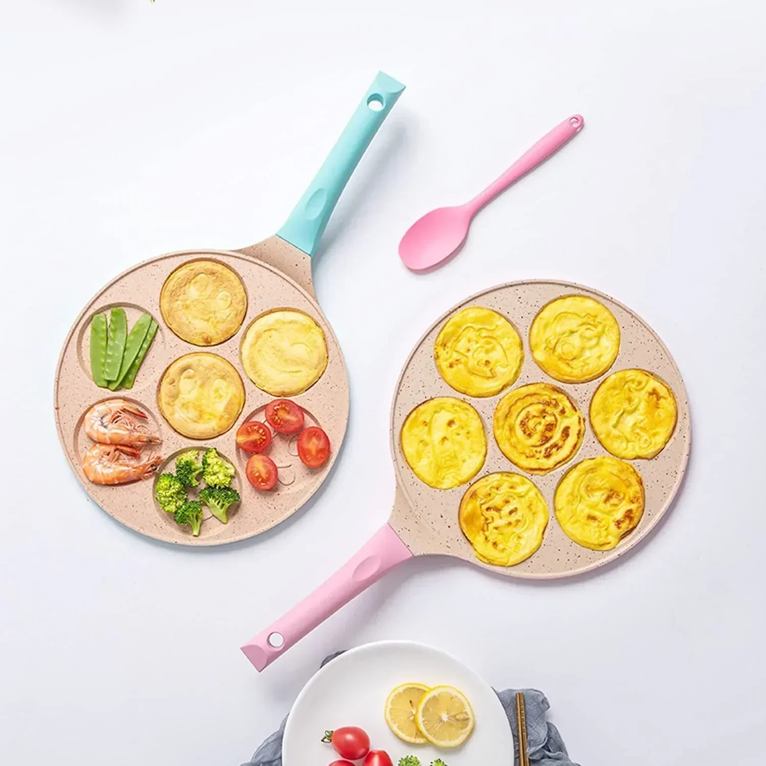 HappySkillet | Anti-aanbak ontbijtpan voor kinderen – Leuke eier- en pannenkoekenvorm voor kindermaaltijden