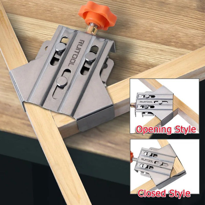 ClampRight | Haakse hoekklem-set - Heavy-Duty houtbewerking, doe-het-zelf, nauwkeurige 90° hoekklemmen