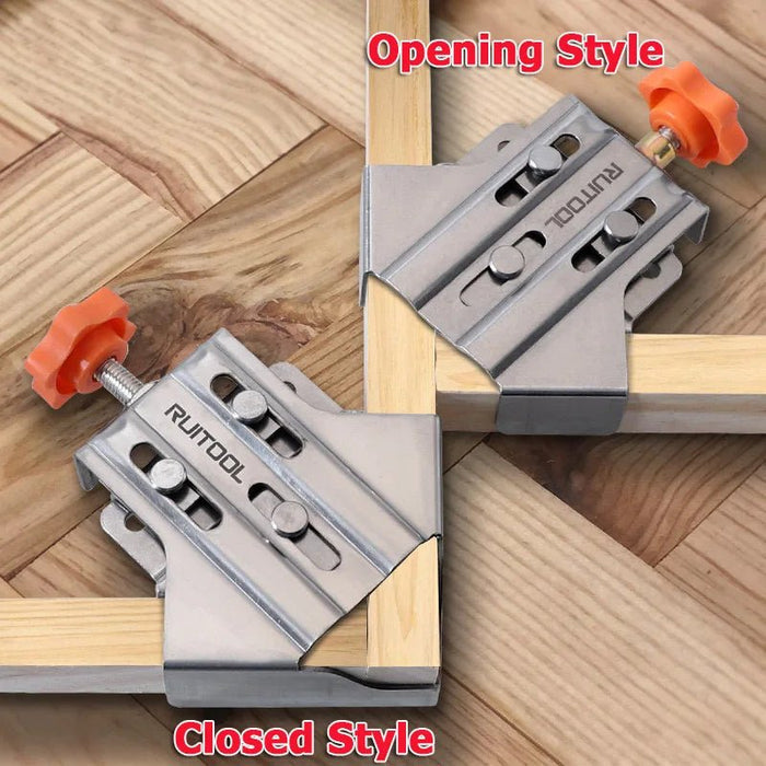 ClampRight | Haakse hoekklem-set - Heavy-Duty houtbewerking, doe-het-zelf, nauwkeurige 90° hoekklemmen