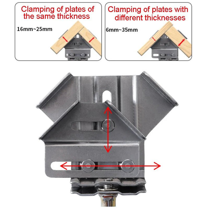 ClampRight | Haakse hoekklem-set - Heavy-Duty houtbewerking, doe-het-zelf, nauwkeurige 90° hoekklemmen