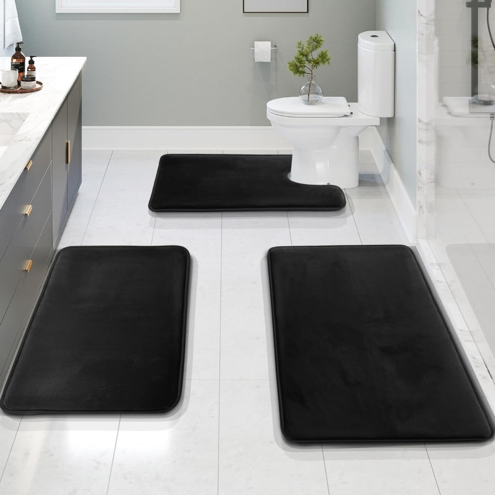 SoftSplash | Pluche badmatten van traagschuim – antislip, sneldrogende en comfortabele badmatten