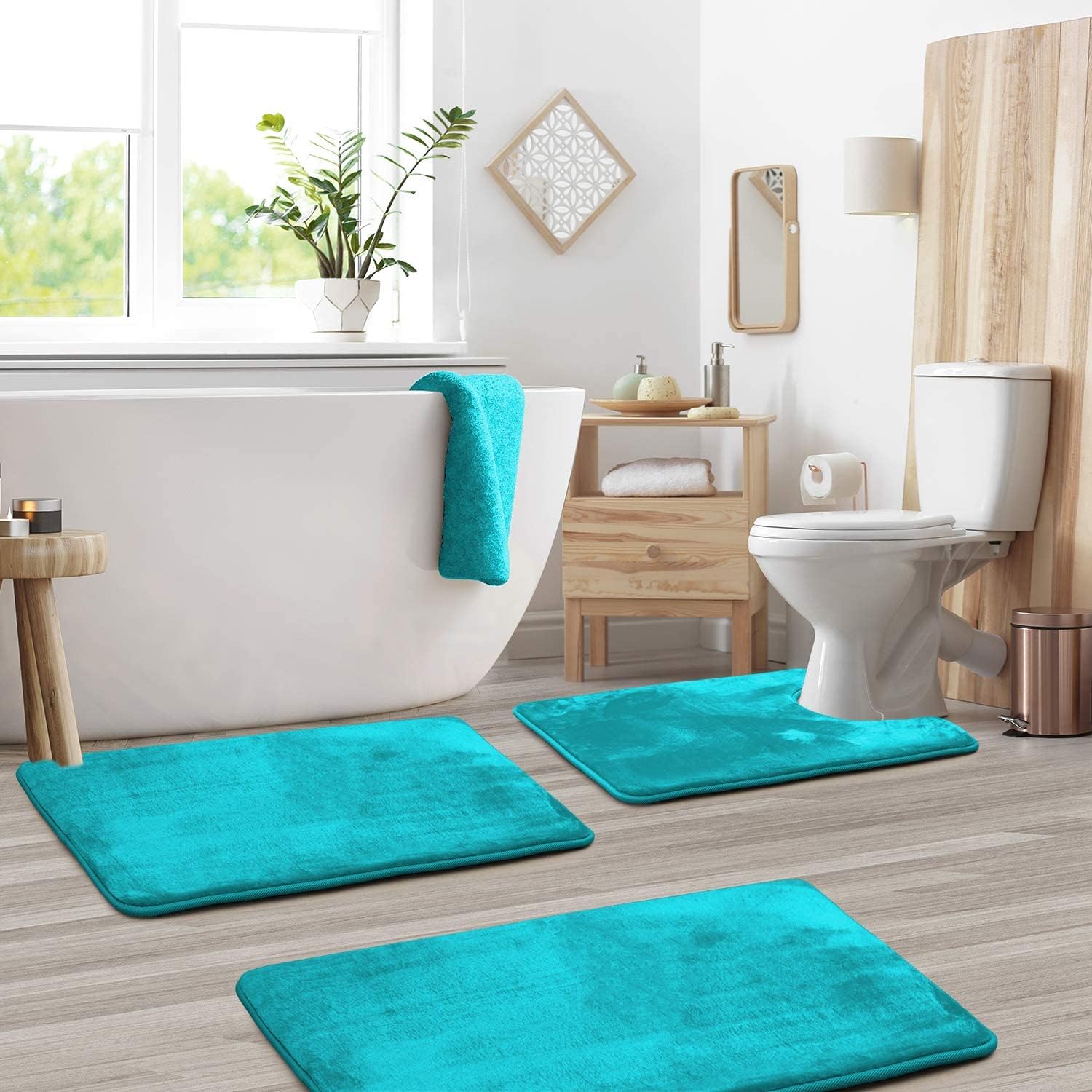 SoftSplash | Pluche badmatten van traagschuim – antislip, sneldrogende en comfortabele badmatten