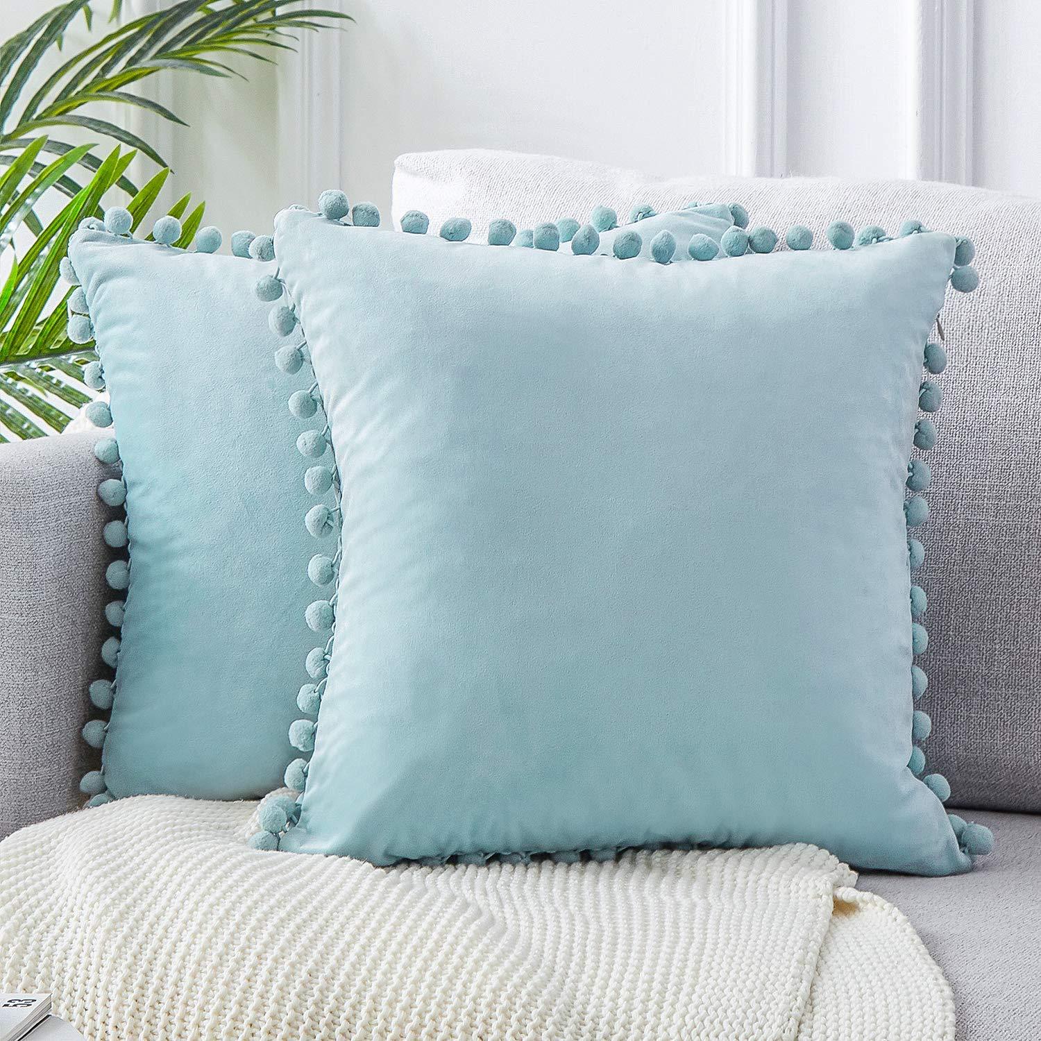 PuffyWrap | Pom Pom Kussenhoezen - Decoratieve Kussenhoezen