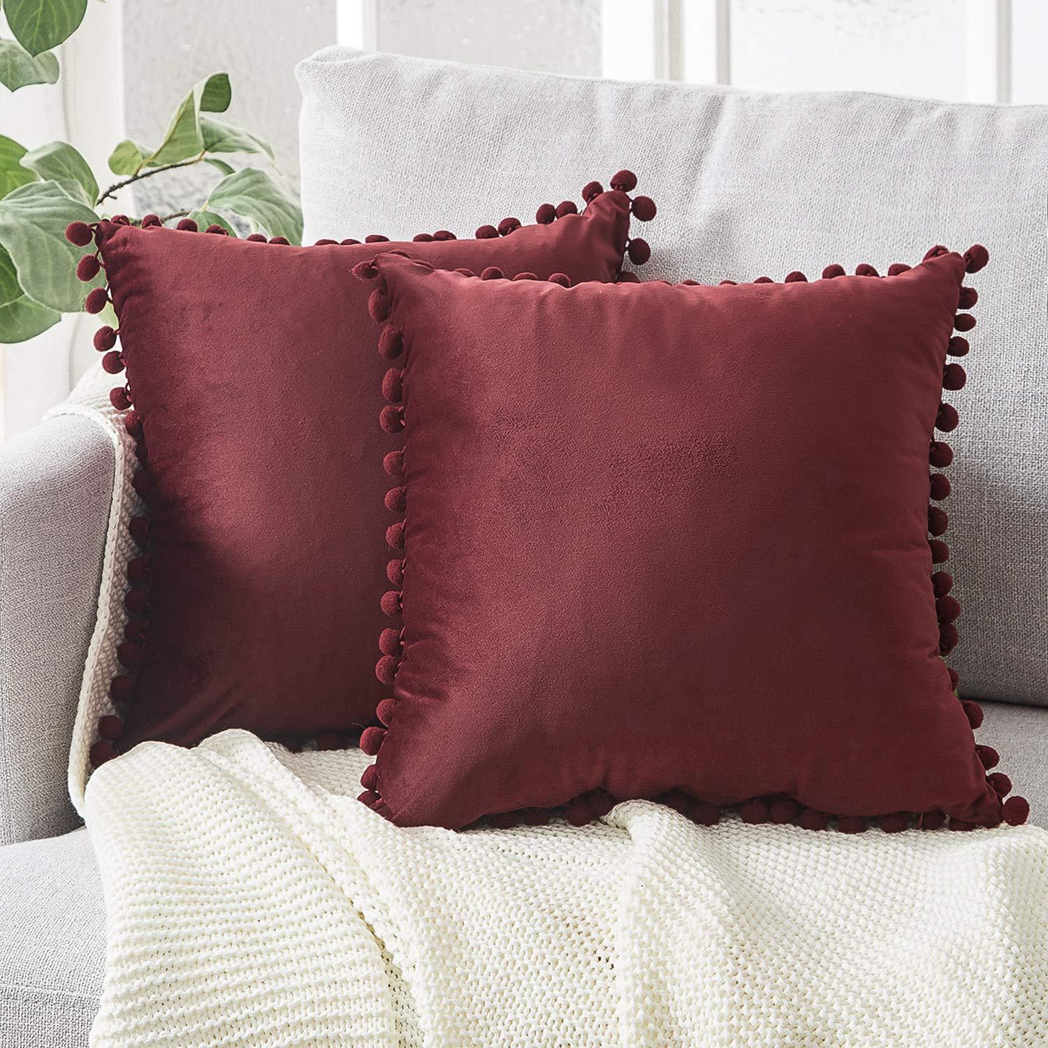 PuffyWrap | Pom Pom Kussenhoezen - Decoratieve Kussenhoezen