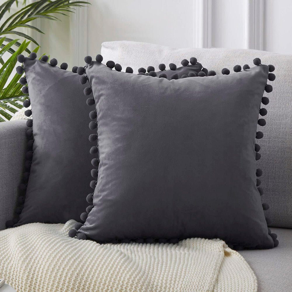 PuffyWrap | Pom Pom Kussenhoezen - Decoratieve Kussenhoezen